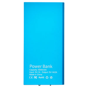 POWER BANK - 6000mAh - BLUE