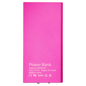 POWER BANK - 6000mAh - PINK