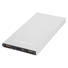 Load image into Gallery viewer, POWER BANK - 6000mAh - SILVER