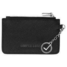 Load image into Gallery viewer, SMALL COIN &amp; CARD POUCH - BLACK