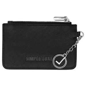 SMALL COIN & CARD POUCH - BLACK