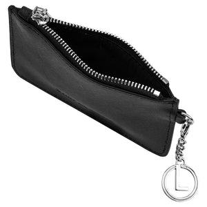 SMALL COIN & CARD POUCH - BLACK